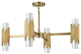 Elstead MARVELE8-AB-OPAL - Luster na tyči MARVELE 8xE14/40W/230V zlatý