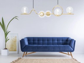 Toolight Toolight, stropné svietidlo 5xE27 APP1023-5CP, zlatá, OSW-05560