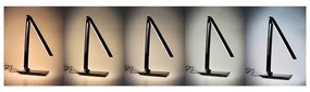 Brilagi - LED Stmievateľná stolná lampa USB konektor LED/12W/230V čierna