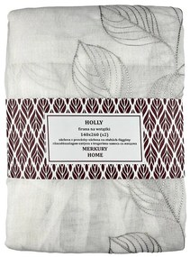 Záclona na stuhách Holly polyester svetlosivá 140x260 Merkury Home II/22
