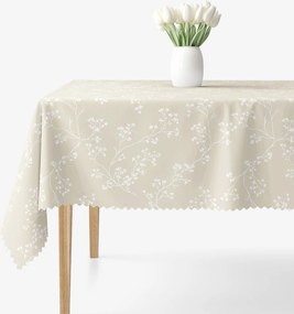 Goldea hranatý teflónový obrus - popínavé rastliny 140 x 220 cm