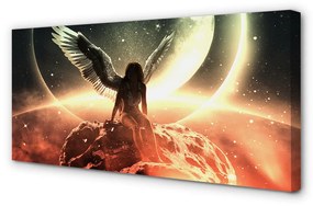 Obraz canvas Ženského krídla meteorit mesiac 100x50 cm