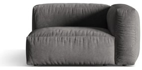 Sivý zamatový modul pohovky (pravý roh) Martina – Micadoni