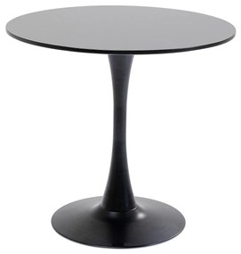 Schickeria jedálenský stôl čierny Ø80 cm