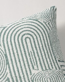 Karin - jednoduchá obliečka, 60x40cm farba produktu zelená látka zapletaná, vzorované