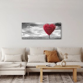 Obraz - Srdce korunou stromu (120x50 cm)