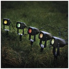 SADA 4x LED RGBIC Stm. von. lampa LED/7W/230V 3000-6500K IP65 Wi-Fi Tuya