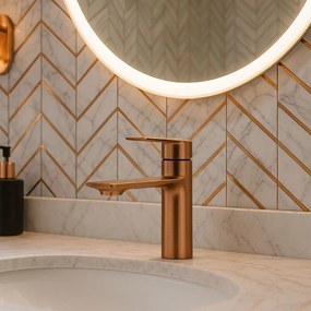 Rea Storm, umývadlová batéria h-150, medená matná, REA-B3001