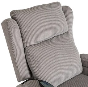 Masážne kreslo ANDREA, sivý menčester