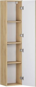 Kúpeľňová zostava Terra s doskou a skrinkami 80 cm dub cremona