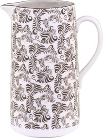 Mocca porcelánový džbán s ornamentami Arés Mocca - 15 * 9 * 20cm / 1100ml