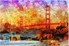 Obraz - Golden Gate, San Francisco, Kalifornia (90x60 cm)