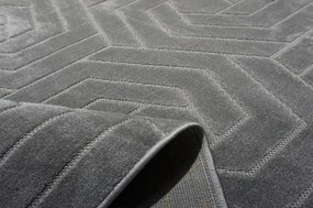 Koberec Zen Garden 2401 GREY – sivý obdĺžnikový s vzorom Rozmer: 60x100 cm