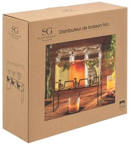 Sklenená nádoba na potraviny s kohútikom Gilbert 1,5l sada 3ks