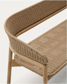 Záhradná pohovka z masívu akácie v béžovej a prírodnej farbe Arinella – Kave Home