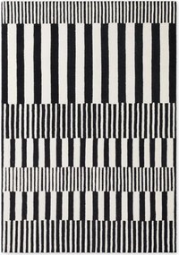 Koberec Elle Decoration Stryve Pulse čierny / biely