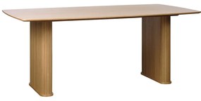 Jedálenský stôl s doskou v dubovom dekore 100x190 cm Nola – Unique Furniture