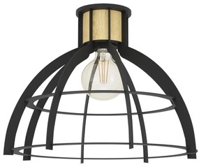 Eglo 43768 - Stropné svietidlo STILLINGTON 1xE27/40W/230V čierna