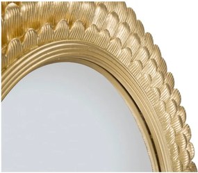 Nástenné zrkadlo v železnom ráme Mauro Ferretti Glam Lamin, ⌀ 43 cm