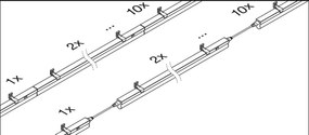 Nábytková LED lampa 14W 4000K 120cm LINEAR COMPACT SWITCH LEDVANCE