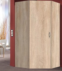 Rohová skriňa Multiraum, 80 cm, dub sonoma
