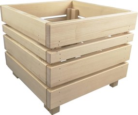 AMADEA Drevený dizajnový obal na kvetináč, 33,6x33,6x28cm