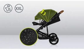 Lionelo - Kombinovaný kočík 2 v 1 MARI TOUR Black Onyx