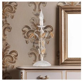 ONLI - Stolná lampa COLLANA 1xE14/6W/230V 40 cm biela