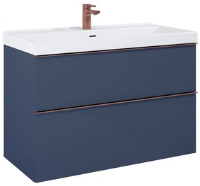 Elita Look, umývadlová skrinka 100x45x64 cm 2S PDW, modrá matná, ELT-168576