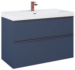 Elita Look, umývadlová skrinka 100x45x64 cm 2S PDW, modrá matná, ELT-168576