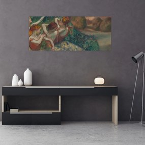 Obraz - Edgar Degas, Four Dancers, reprodukcia (120x50 cm)