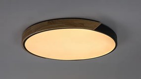 Rabalux 71418 - LED stropné svietidlo MAPLE2 42W/230V 3000/4000/6500K čierna/dub pr.61cm