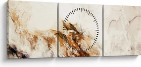 Obraz - Abstrakcia (s hodinami) (90x30 cm)