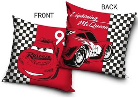 Detský vankúšik Cars Blesk McQueen Cielová Čiara 40x40 cm