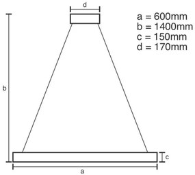 Brilagi - LED Stmievateľný krištáľový luster na lanku HALO LED/40W/230V + DO