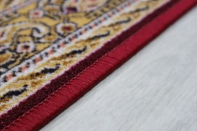 Associated Weavers, AKCIA: 80x80 cm Protišmykový behúň na mieru Inca 11 - obšitý zo všetkých strán, červená, chodba / predsieň