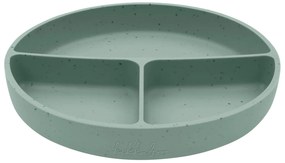 Tanier delený s prísavkou Platinum Silicone Sage
