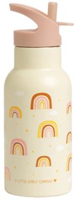 A Little Lovely Company - antikorová fľaša na pitie, 350 ml - dúha