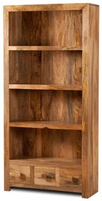 furniture-nabytek.cz - Drevená knižnica 90x180x35 z masívu mango