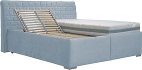 Posteľ Rita 180x200 cm, svetlo modrá látka
