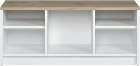 Skrinka na topánky London Sapphire Oak and White