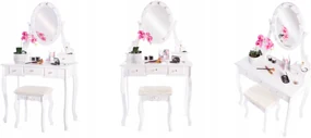 Toaletný stolík Glamour Rose