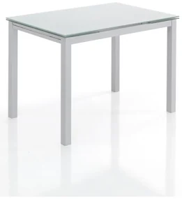 Rozkladací jedálenský stôl so sklenenou doskou 70x110 cm Fast – Tomasucci