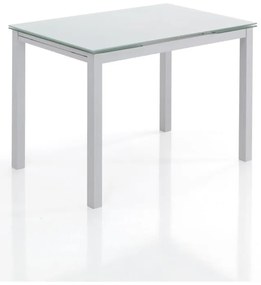 Rozkladací jedálenský stôl so sklenenou doskou 70x110 cm Fast – Tomasucci