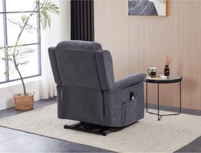 Polohovacie kreslo sivé, elektrické TV-7072 GREY2