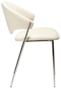 Krémovobiela čalúnená jedálenská stolička Zone – DAN-FORM Denmark