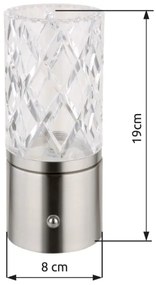 Globo 21010N - LED stmievateľná stolná lampa LUNKI LED/2,5W/3,7V