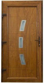 Dvere vchodové Candy D26 90L zlatý dub