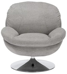 Otočné křeslo BRIGITTE šedé