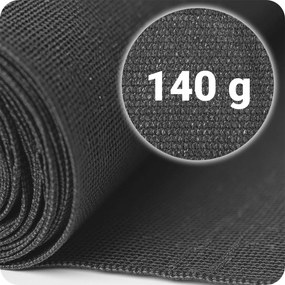 Tieniaca sieť 1,5x50 m 140g/m2 + 50 svoriek PLONOS 454310 - sivá